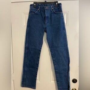 Wrangler 13MWZ Blue Straight Jeans Cowboy Cut 32x34